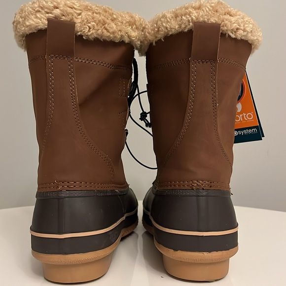 SPORTO NWT Duck Boots Waterproof Faux Fur Winter boots Women's Sz 7.5M - Picture 6 of 12